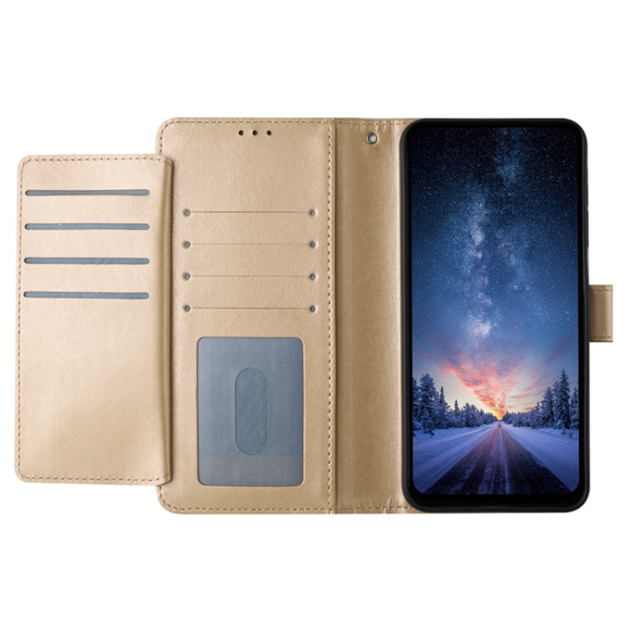 A-One Brand - iPhone 17 Pro Max Plånboksfodral Folio - Guld