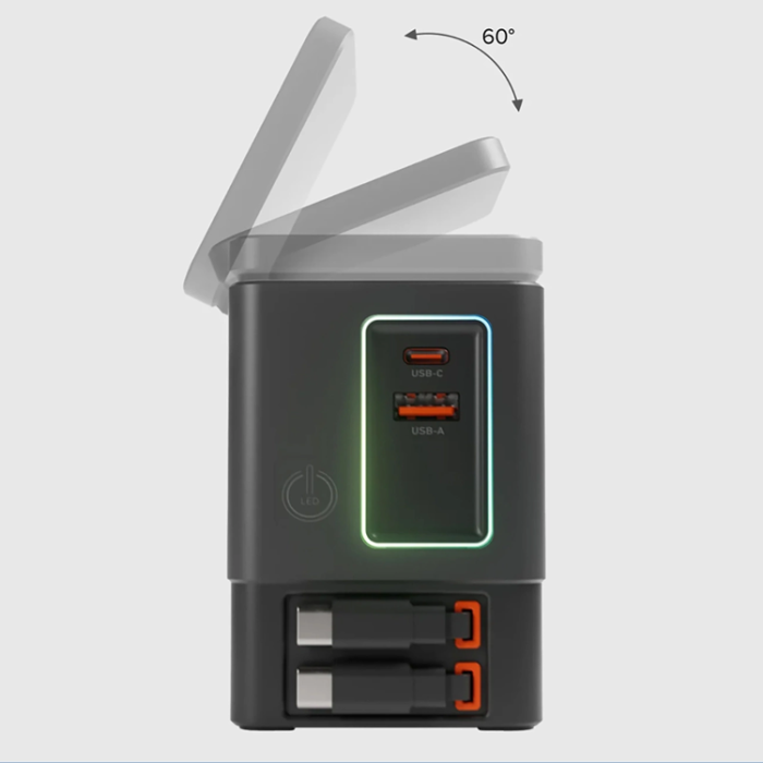 SBS - SBS 6in1 MagSafe Trådlös Laddare Apple Watch, iPhone, Airpods med Kabel