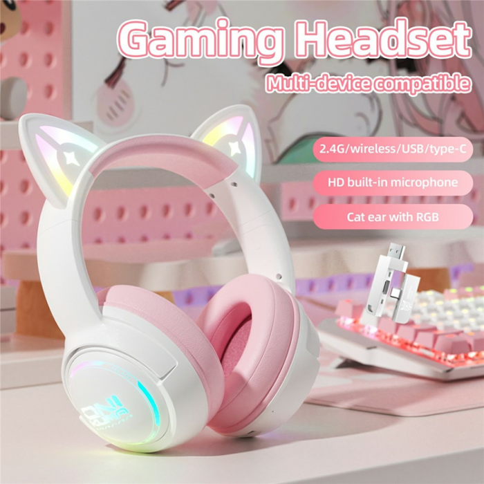 ONIKUMA - ONIKUMA Over-Ear Trådlösa Hörlurar Bluetooth Cat Ear GT838