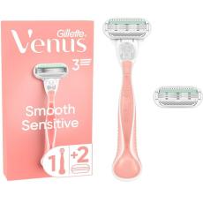 Gillette - Gillette Rakhyvel Smooth Sensitive + 2st rakblad - Rosa