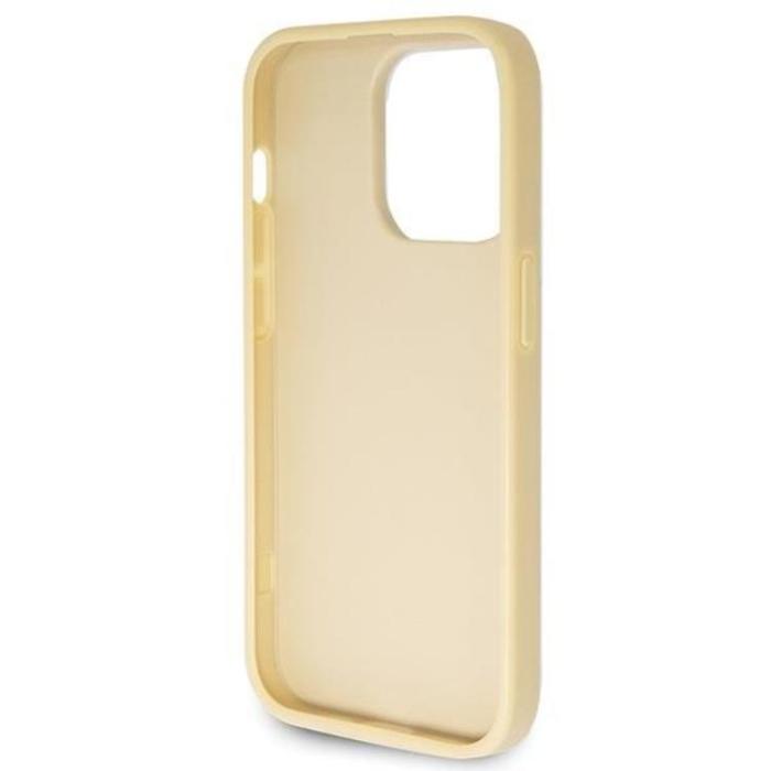 Guess - Guess iPhone 13 Pro/13 Mobilskal Glitter Script Big - Guld