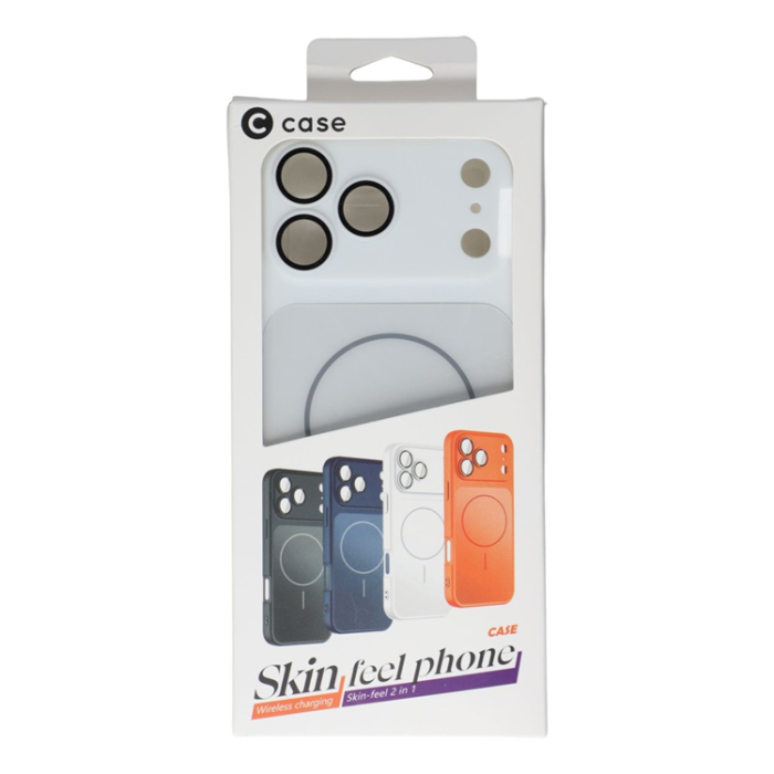 A-One Brand - iPhone 17 Pro Max Mobilskal MagSafe TPU + PC Skin Touch - Vit