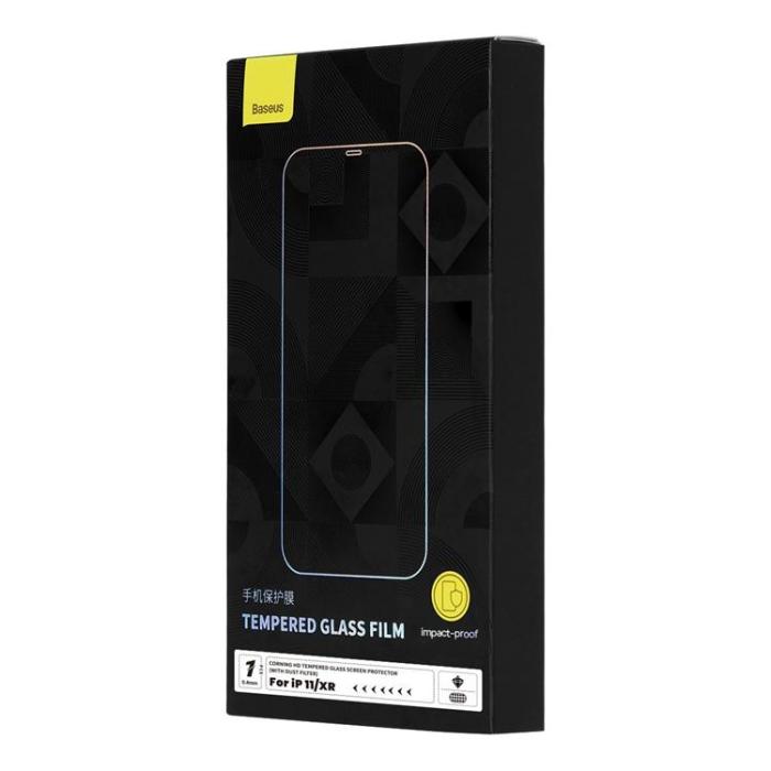 BASEUS - Baseus iPhone 11/XR Härdat Glas Skärmskydd