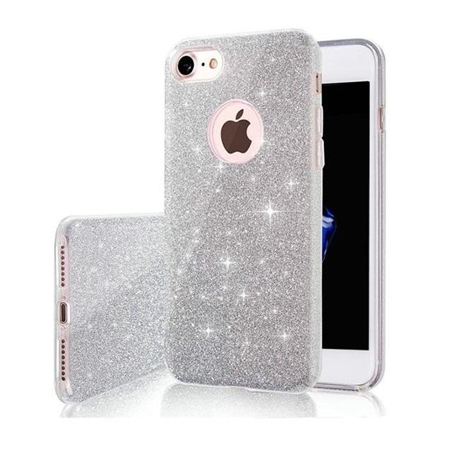 Galaxy S25 Ultra Mobilskal Glitter 3in1 - Silver | 2353 | AlltMobil