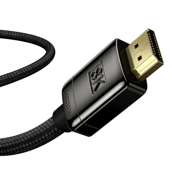 BASEUS - Baseus Definition HDMI 2.1 Kabel 8K 2m - Svart