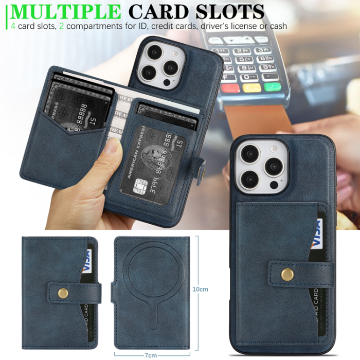 A-One Brand - iPhone 16 Pro Mobilskal MagSafe Detachable Korthållare