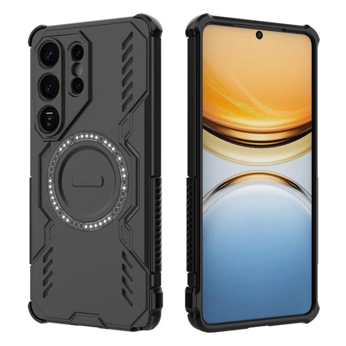 OEM - Mobilskal till Samsung Galaxy S26 Ultra Magnetiskt Butterfly Armor PC TPU Svart