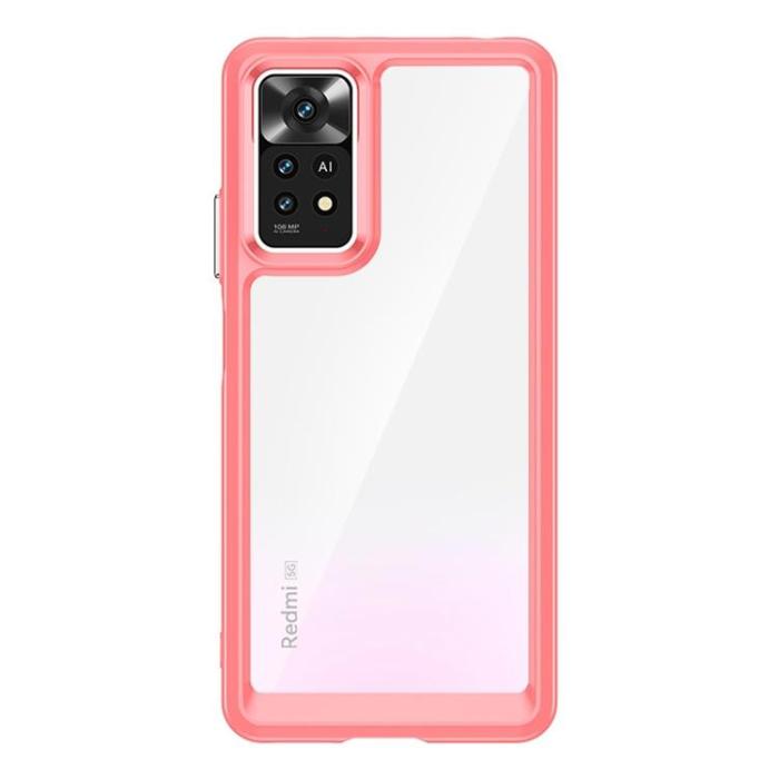 UTGATT - Xiaomi Redmi Note 11 Pro 4G/5G Skal Outer Space med en Gelram - Röd