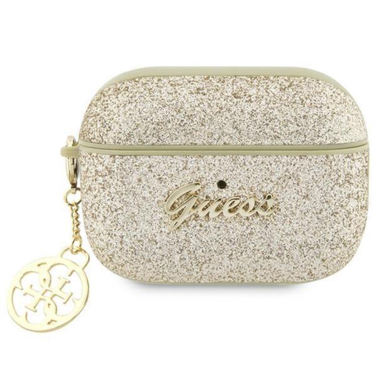 Guess Airpods Pro 2 Skal Glitter Flake Charm - Guld | 2353 | AlltMobil