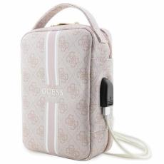 Guess - Guess Organizerväska Printed Stripes - Rosa
