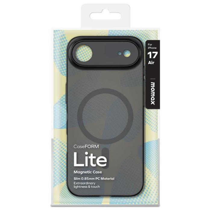 MOMAX - MOMAX iPhone 17 Mobilskal MagSafe Ultra Slim - Transparent Svart