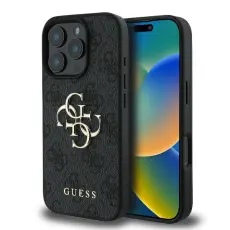 Guess - Guess iPhone 16 Pro Max Mobilskal 4G Big Logo - Svart