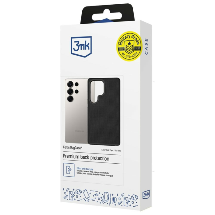 3MK - 3mk Mobilskal För Galaxy S25 Ultra Magsafe Fortis - Svart