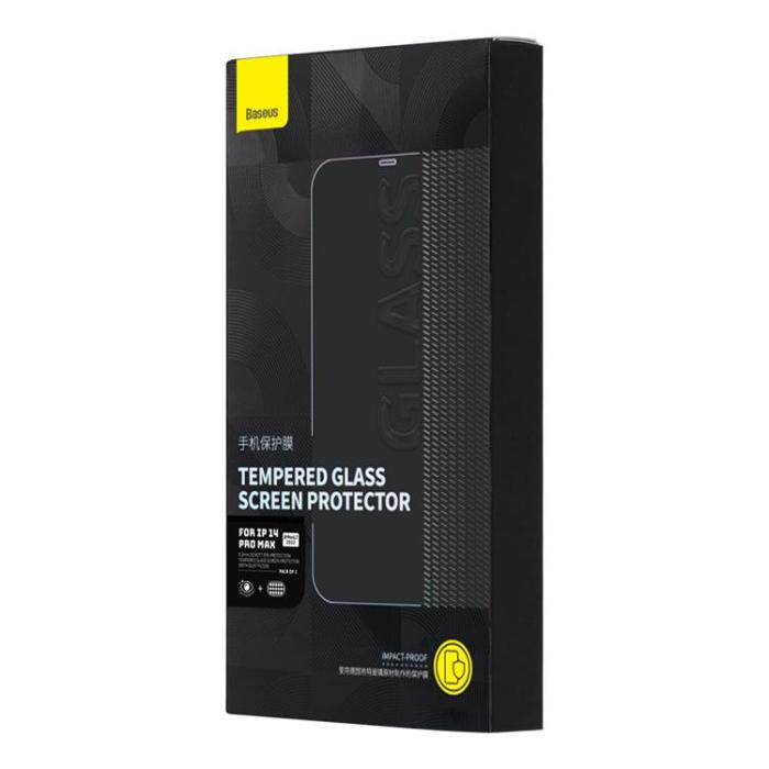 BASEUS - Baseus iPhone 14 Pro Max Härdat Glas Skärmskydd