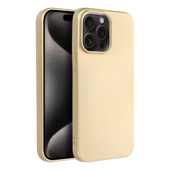 OEM - iPhone 15 Pro Mobilskal Metallic - Guld
