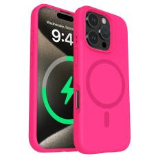 A-One Brand - iPhone 16 Pro Max Mobilskal Magsafe Liquid Silicone - Rosa