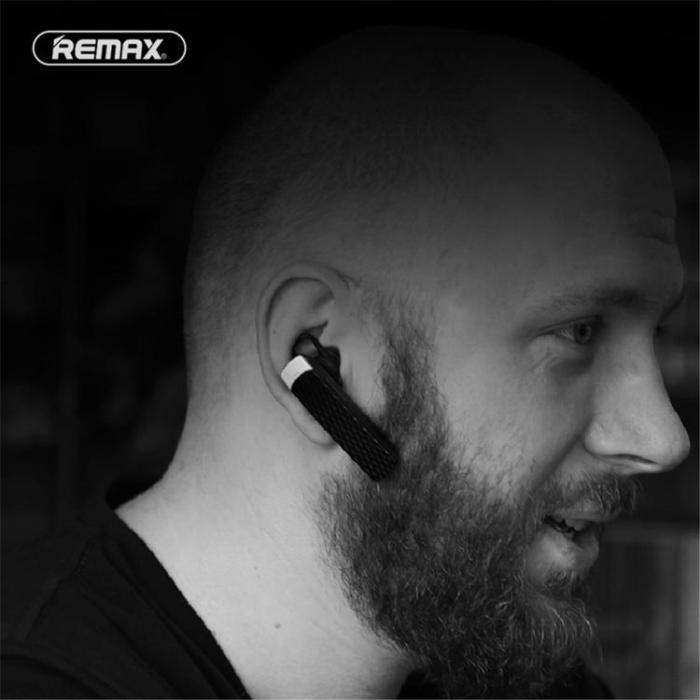 Remax - REMAX Single In-Ear Trådlösa Hörlur Bluetooth Med Mic Stereo T9 - Svart