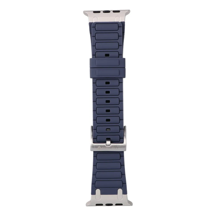 Forcell - Forcell Apple Watch (42/44/45/49) Armband Silikon - Blå