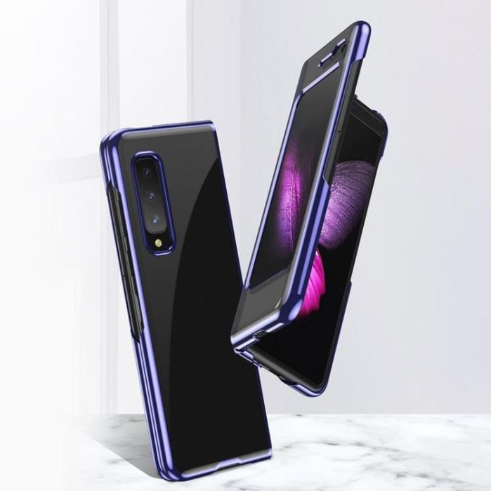 OEM - Electroplating Frame Skal Galaxy Fold - Blå