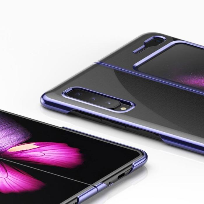 OEM - Electroplating Frame Skal Galaxy Fold - Blå