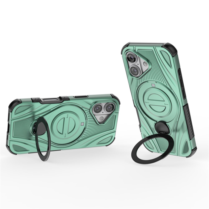 A-One Brand - iPhone 17 Mobilskal MagSafe Magnetic Kickstand - Grön