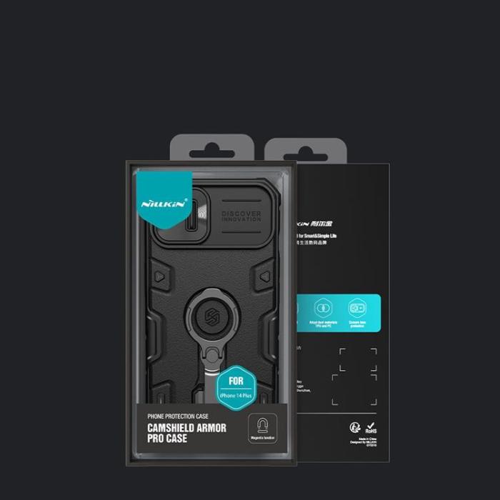 Nillkin - Nillkin iPhone 14 Plus Skal CamShield Armor Magnetic - Svart