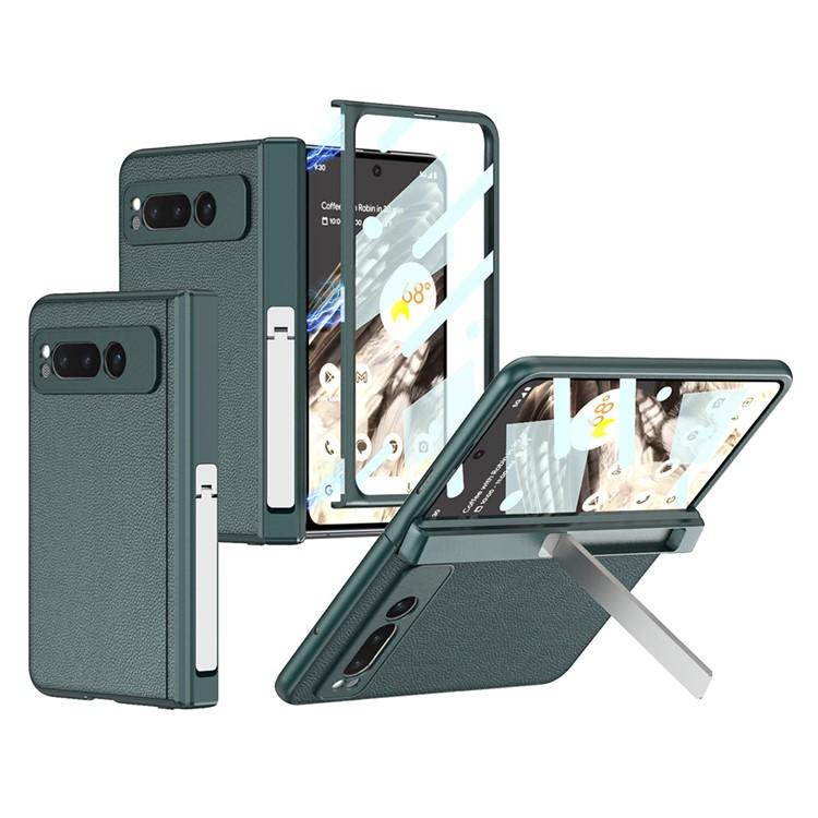 GKK Google Pixel Fold Mobilskal Kickstand PU-Läder - Grön | 2353 | AlltMobil