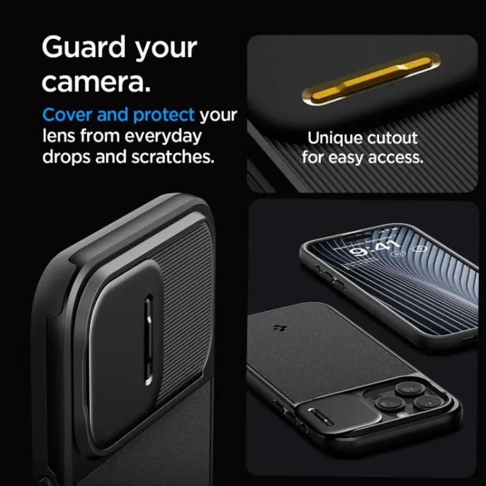 Spigen - Spigen iPhone 15 Pro Mobilskal Magsafe Optik Armor - Svart