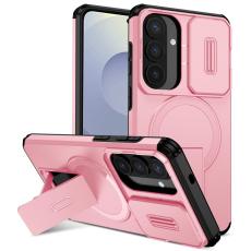 OEM - Mobilskal f&ouml;r Samsung Galaxy S26 Plus Magnetiskt Kickstand PC + TPU - Rosa