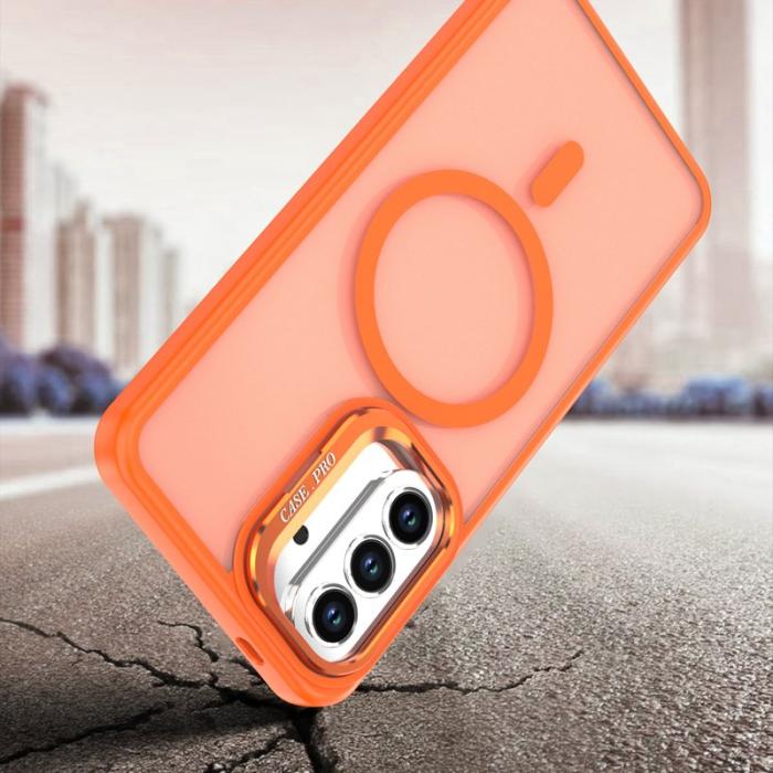 OEM - Mobilskal för Samsung Galaxy S26 Plus Magnetiskt Kickstand PC + TPU - Orange