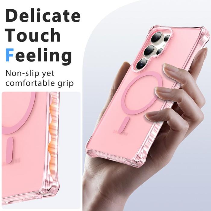 OEM - Mobilskal för Samsung Galaxy S26 Ultra Magnetiskt PC + TPU - Rosa
