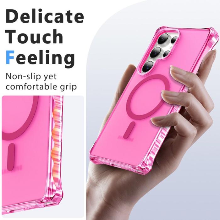 OEM - Mobilskal för Samsung Galaxy S26 Ultra Magnetiskt PC + TPU - Rosa