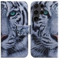 OEM - Pl&aring;nboksfodral f&ouml;r Samsung Galaxy S26 Ultra M&ouml;nstertryck Konstl&auml;der - Tiger