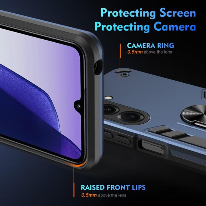 OEM - Mobilskal för Samsung Galaxy S26 PC + TPU Stöttålig med Ring - Blå