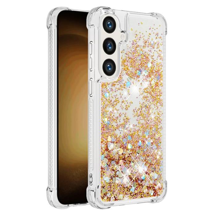 OEM - Mobilskal för Samsung Galaxy S26 Plus TPU Glitter Shockproof - Guld