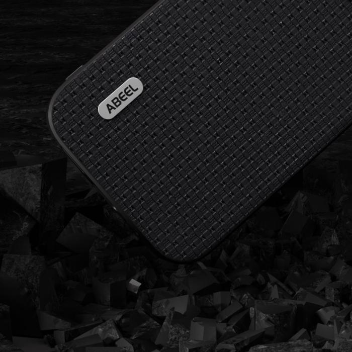 ABEEL - ABEEL Mobilskal till iPhone 14 Shockproof Äkta läder- Svart