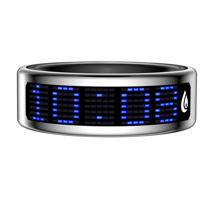 A-One Brand - Digital Display Smart Ring med Laddningsfodral SR16