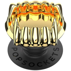 PopSockets - PopSockets MagSafe Popuph&aring;llare och Stativ Say Cheese Adhesive Grip - Guld