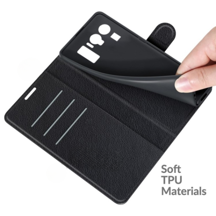 OEM - Xiaomi Mi 11 Ultra Plånboksfodral Folio Flip Kickstand - Svart