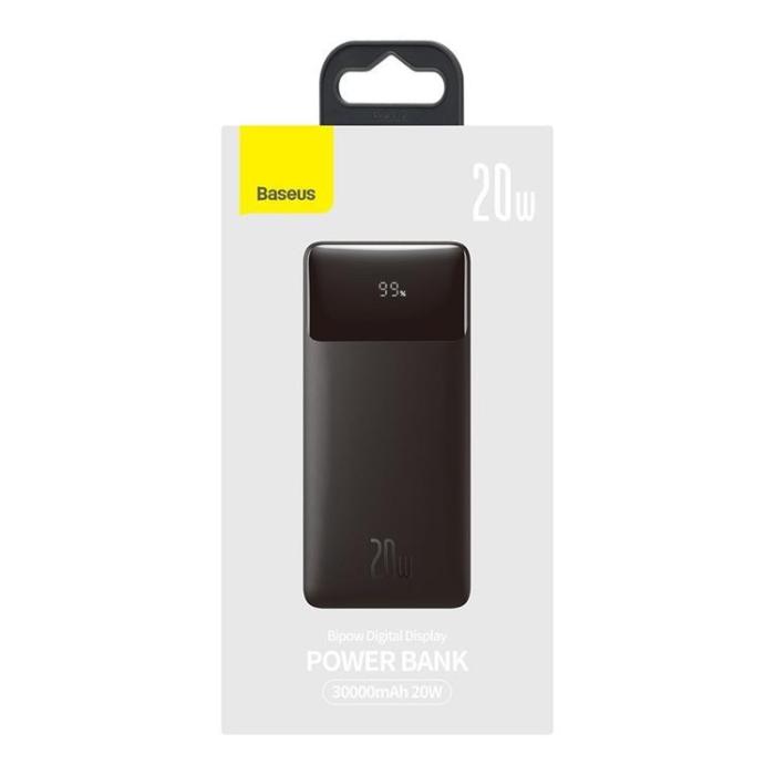 UTGATT5 - Baseus Powerbank 30000mAh 20W Micro USB Typ-C - Svart