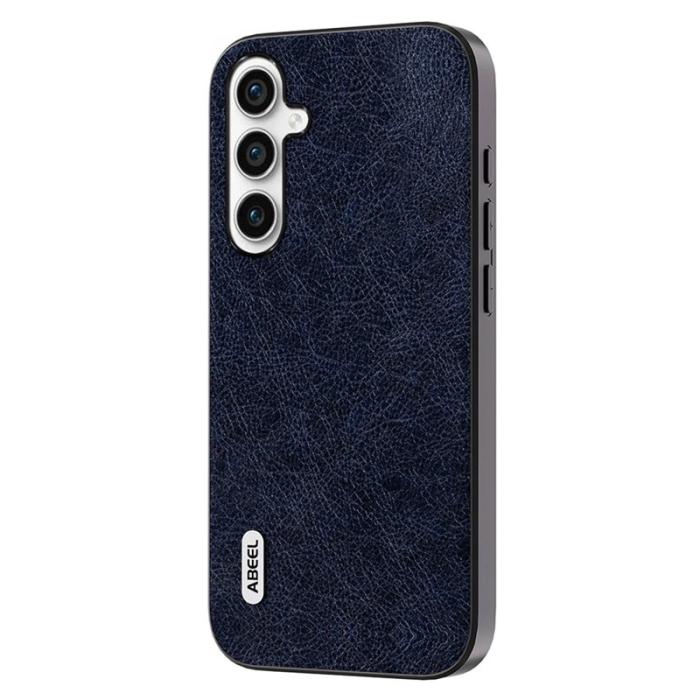 ABEEL - ABEEL TPU+PC Mobilskal för Samsung Galaxy A34 5G - Blå Litchi Textur