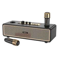Hoco - Hoco H&ouml;gtalare Bluetooth + 2 x Tr&aring;dl&ouml;sa Mikrofoner BS63 - Svart