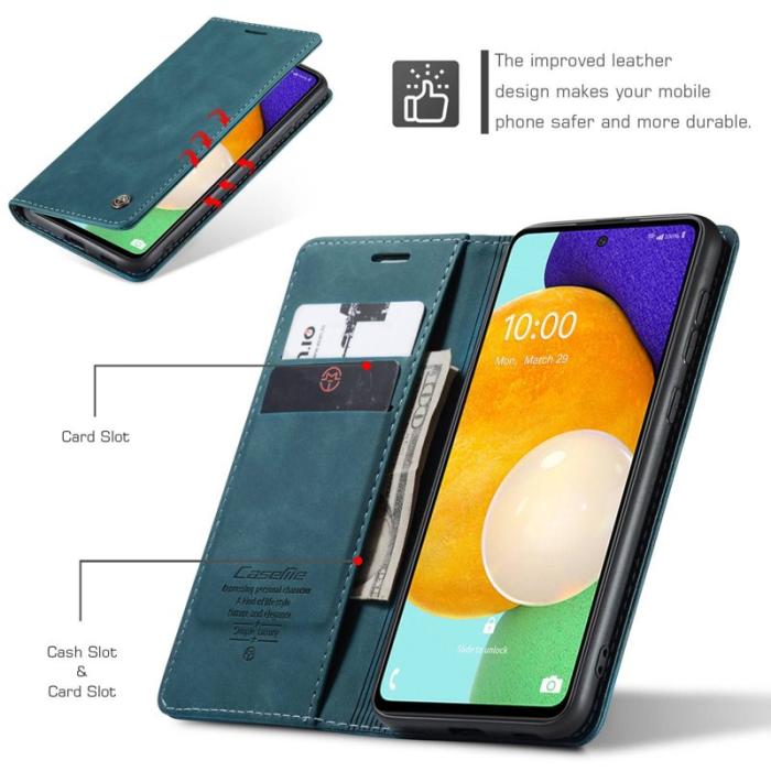 Caseme - CASEME 013 Folio Mobilskal för Samsung Galaxy A53 5G - Grön