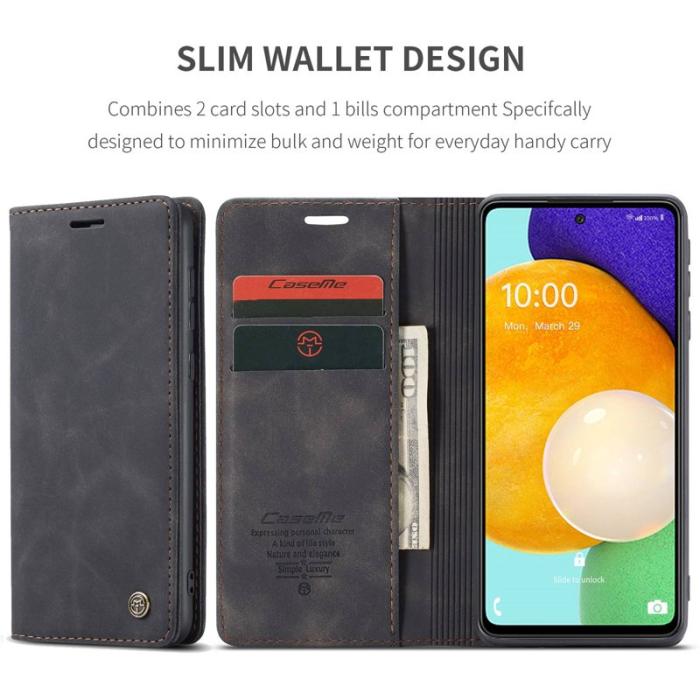 Caseme - CASEME 013 Folio Mobilskal för Samsung Galaxy A53 5G - Svart