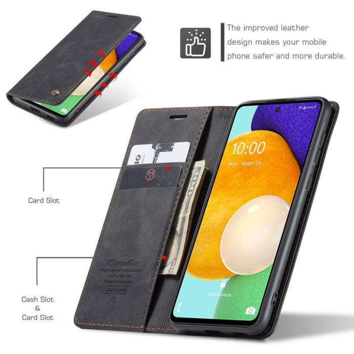 Caseme - CASEME 013 Folio Mobilskal för Samsung Galaxy A53 5G - Svart