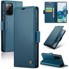 Caseme - CASEME Pl&aring;nboksfodral Konstl&auml;der f&ouml;r Samsung Galaxy S20 Plus - Bl&aring;