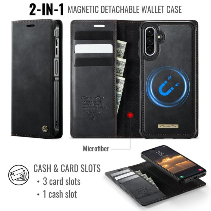 Caseme - CASEME C49 Magnetiskt Fodral för Samsung Galaxy A17 5G - Svart