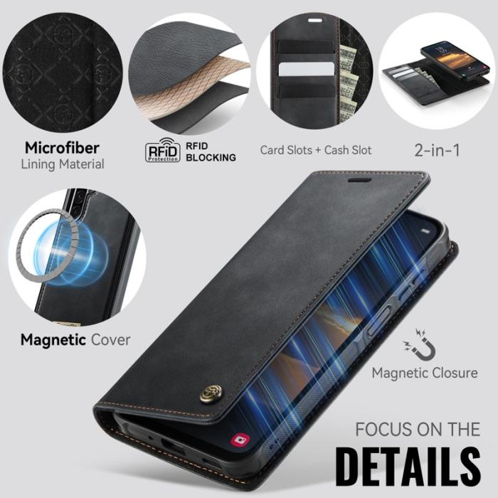 Caseme - CASEME C49 Magnetiskt Fodral för Samsung Galaxy A17 5G - Svart