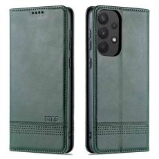 AZNS - AZNS Samsung Galaxy A73 5G Pl&aring;nboksfodral Konstl&auml;der - Gr&ouml;n
