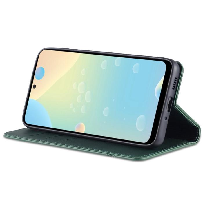 AZNS - AZNS Samsung Galaxy A73 5G Plånboksfodral Konstläder - Grön